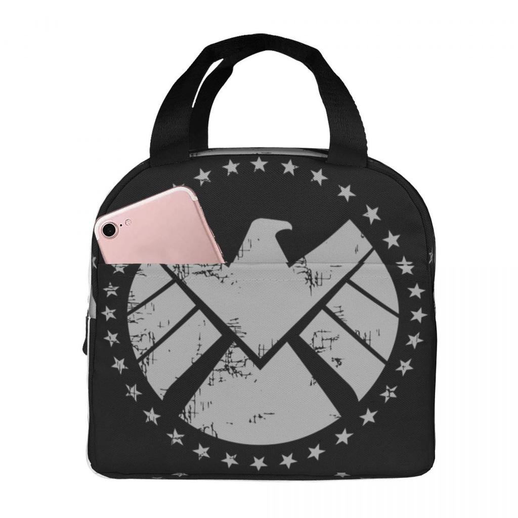 Shield Agent Training Insulated Lunch Bag for Kids School Cooler Thermal Food Box Tote Portable Lunch Boxes Container