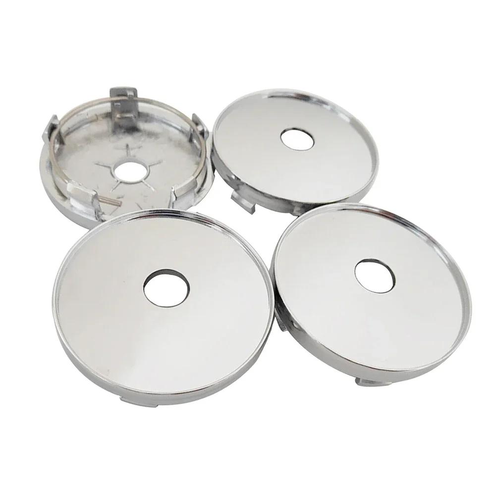 4pcs Universal Plastic 60mm- 56mm Silver Car Rims Alloy Wheel Center Hub Centre Cap Decor Car Accessories Wholesale NEW