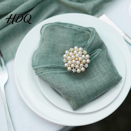 Washable Dinner Napkins Rustic Cloth Napkin Solid Color Cotton 18 x Inch