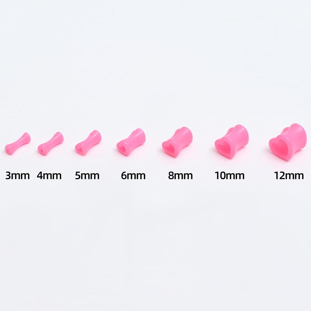 Acrylic Heart & Triangle Ear Plugs – Colorful Piercing Jewelry In Multiple Sizes