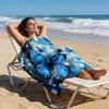 Magical Blue Butterfly 2D Flat Printed Microfiber Beach Towel Waterproof Sandproof Summer Pool Vacation Bath Blanket