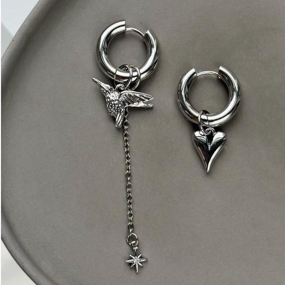 Chic Heart and Bear Ear Cuffs: Fashion-Forward European/American Earrings for Women