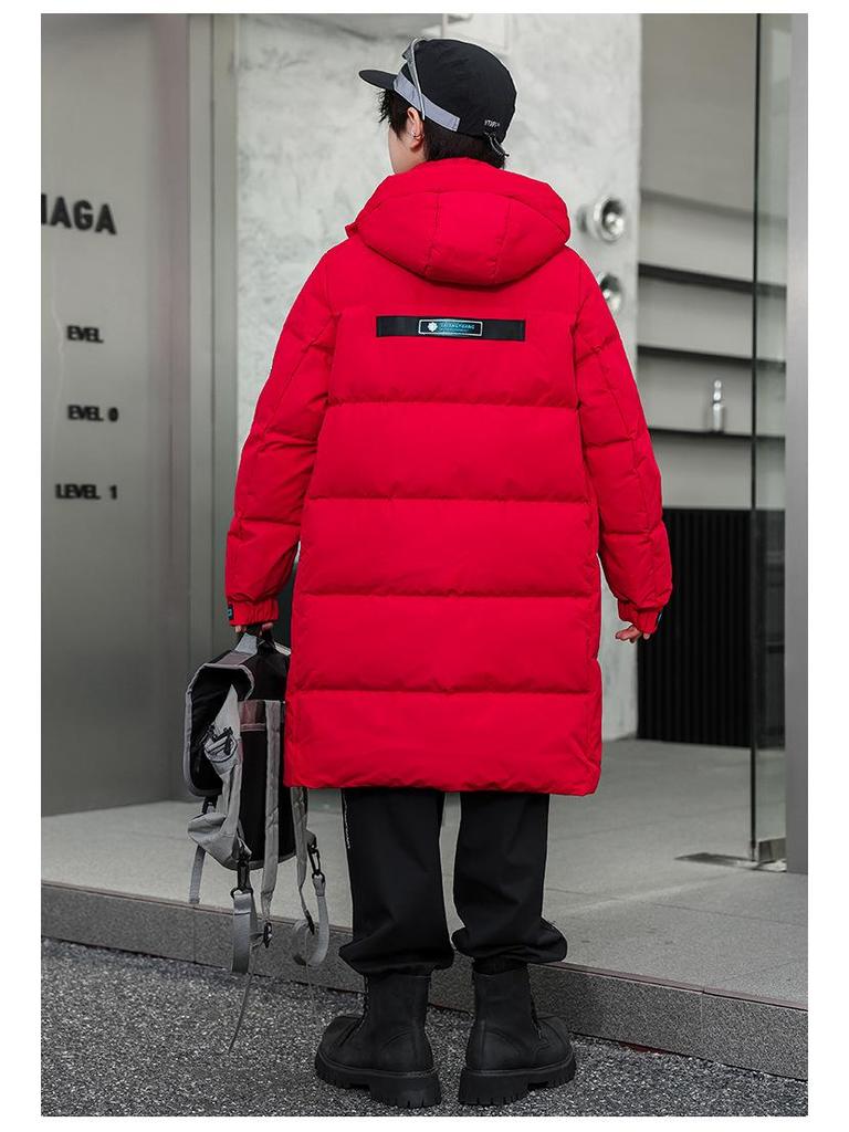 2025 Kids' Thick Winter Over-the-Knee Down Jacket for Boys and Girls