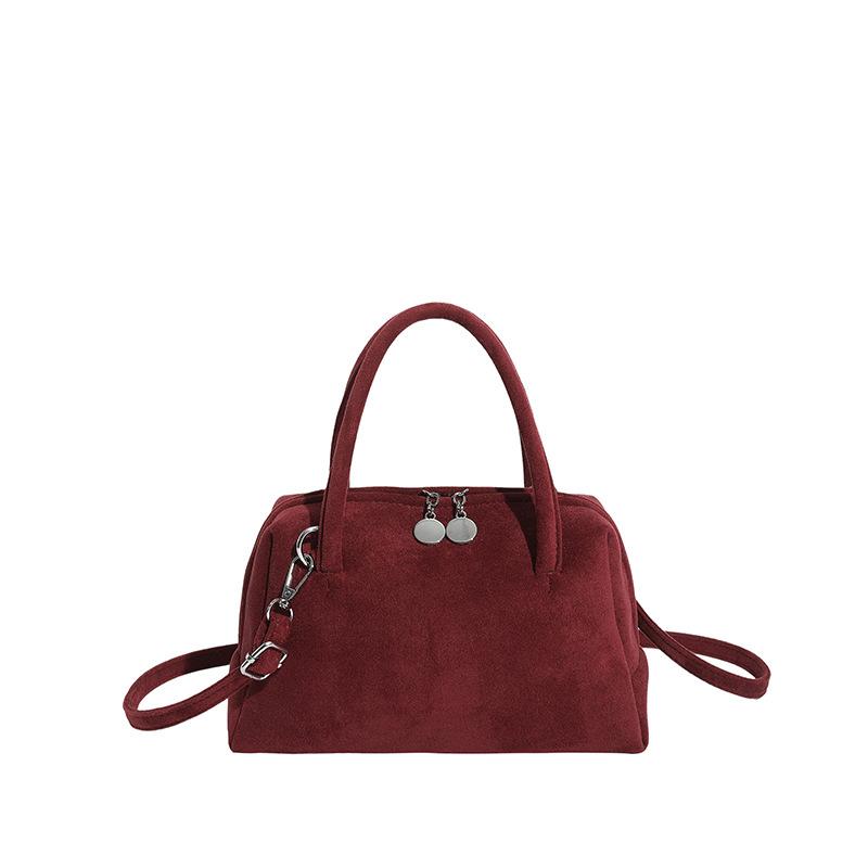 Bolsa Feminina Portátil, Bolsa de Boliche de Nicho, Grande Capacidade, Bolsa Boston Feminina Moderna e Simples