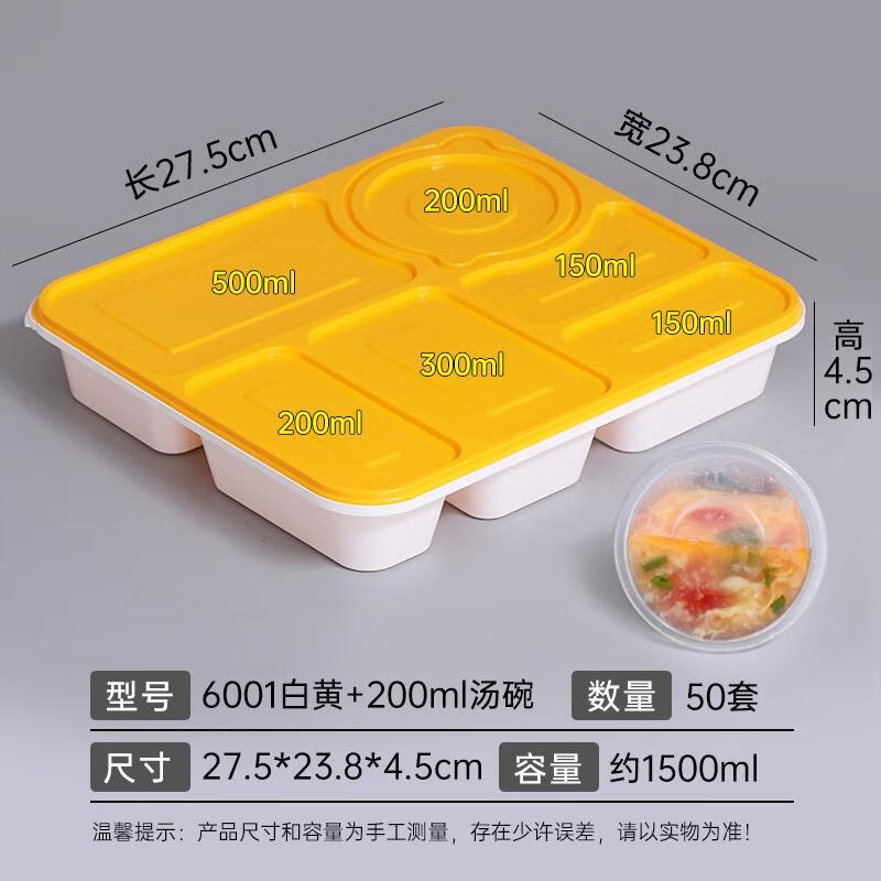 HANDUNYOU Disposable Takeaway Food Container