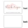 Pink Thank You Gift Card Tags for Packaging Decoration