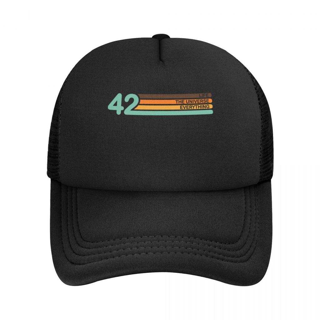 Baseball Caps 42 Life The Universe And Everything Funny Mesh Hats Outdoor Summer Unisex Hats