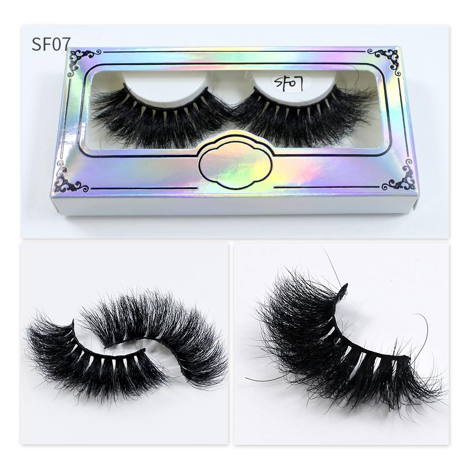 RED SIREN Fluffy Mink Lashes 25mm 27mm Long Thick 3d Mink Eyelashes Maquillaje