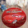 Tappeto Rotondo Tappeto Circolare Antiscivolo con Pattern di Saetta McQueen per Camera da Letto dei Bambini Stanza dei Giochi