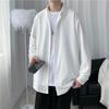 Men Korean Fashion White Long Sleeve Shirts Mens Harajuku Black Oversized Shirt Male Button Up Shirts Blouses 3XL