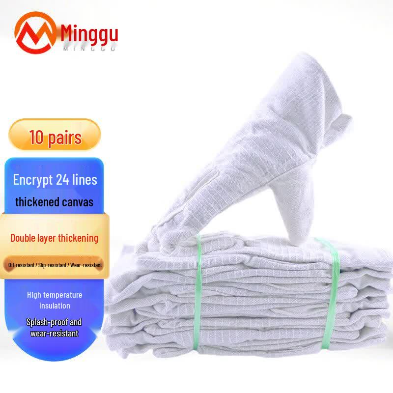 Minggu Heavy-Duty Canvas Welding Work Gloves