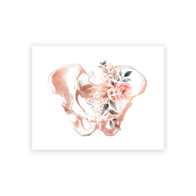 Heart Stethoscope EKG Flower Medical Posters and Prints Cardiologist Office Wall Art Pictures Canvas Painting Decor Doctor Gift
