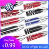 For VW Volkswagen Jetta MK5 Golf 3D Metal VW Car Fender Side Emblem Stickers Auto Decoration Accessories For Volkswagen VW GTI R