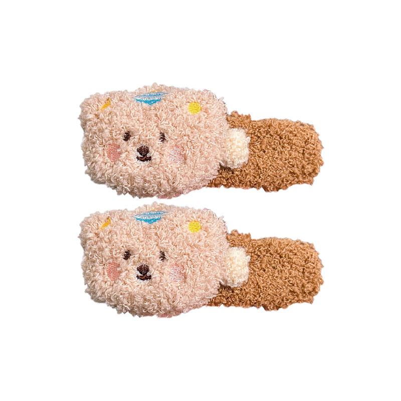 Plush Bear Hair Clip Women Cute Large BB Clip Sweet Simple Hair Accessories