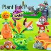 Plants Vs. Zombies Sun God Zombie Cowboy & Ejectable Zombie Machine Gun Peashooter Toy Set