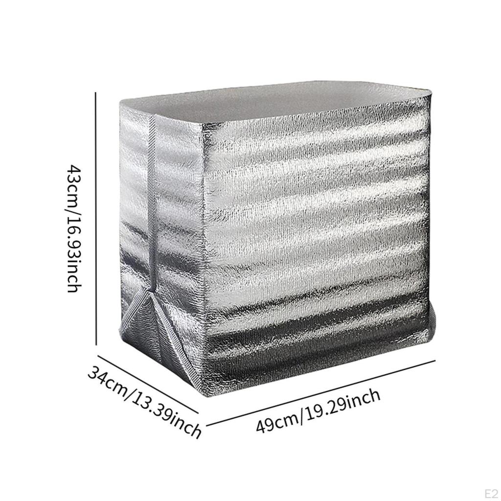 3mm Aluminum Foil Insulated Thermal , Multifunctional Leakproof Lightweight Picnic Camping Tote Bag,