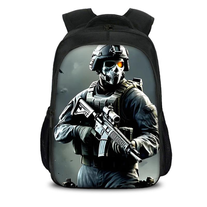 Call of Duty Double Layer Backpack Durable, Fashionable, Large Capacity School Boy and Girl Birthday Best Gift