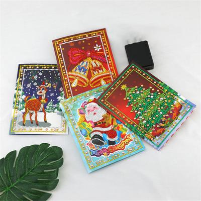 1 Set Diamond Painting Greeting Card Exquisite DIY Diamond Painting Christmas Cards
