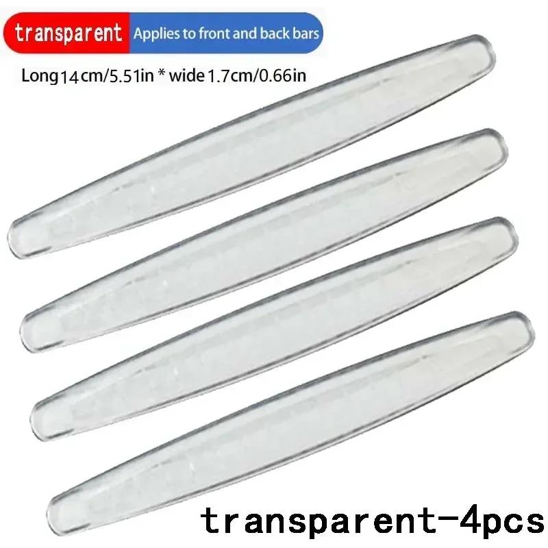 Anti Collision Car Bumper Guard Strip 4Pcs Front Rear Protection Strips Scratch Protector Crash Blade Auto Accessories