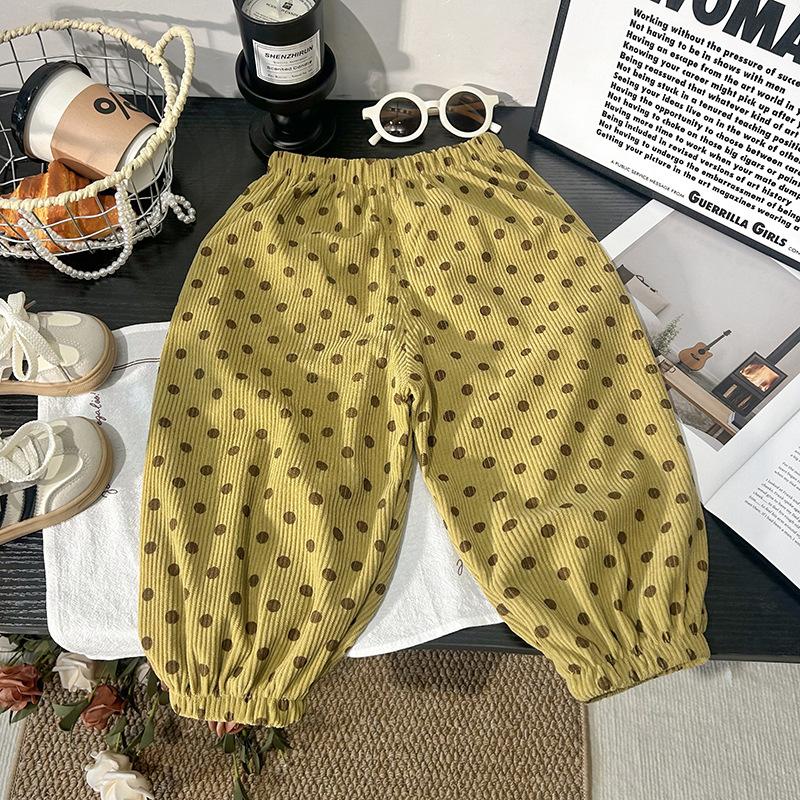 Children's Casual Sports Pants for Spring and Fall: Korean-Style Mid-Rise Outerwear Pants for Younger Children