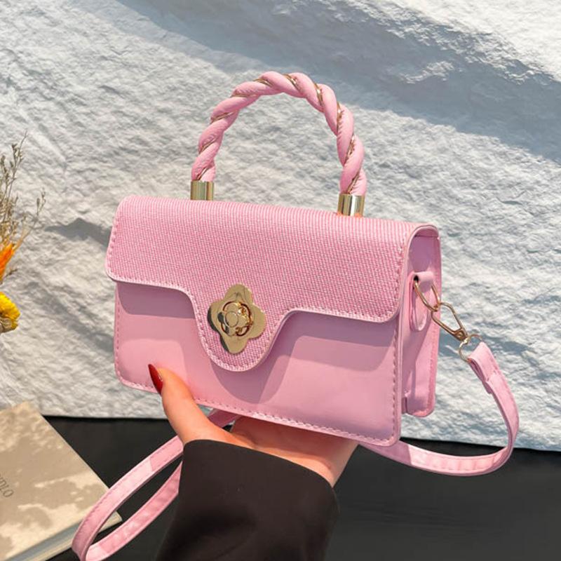 Popular small bag women 2025 new fashion retro messenger bag matte portable small square bag