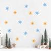 15PCS Christmas Decoration Wall Stickers Window Snowflake Decals Wall Arrangement Stickers