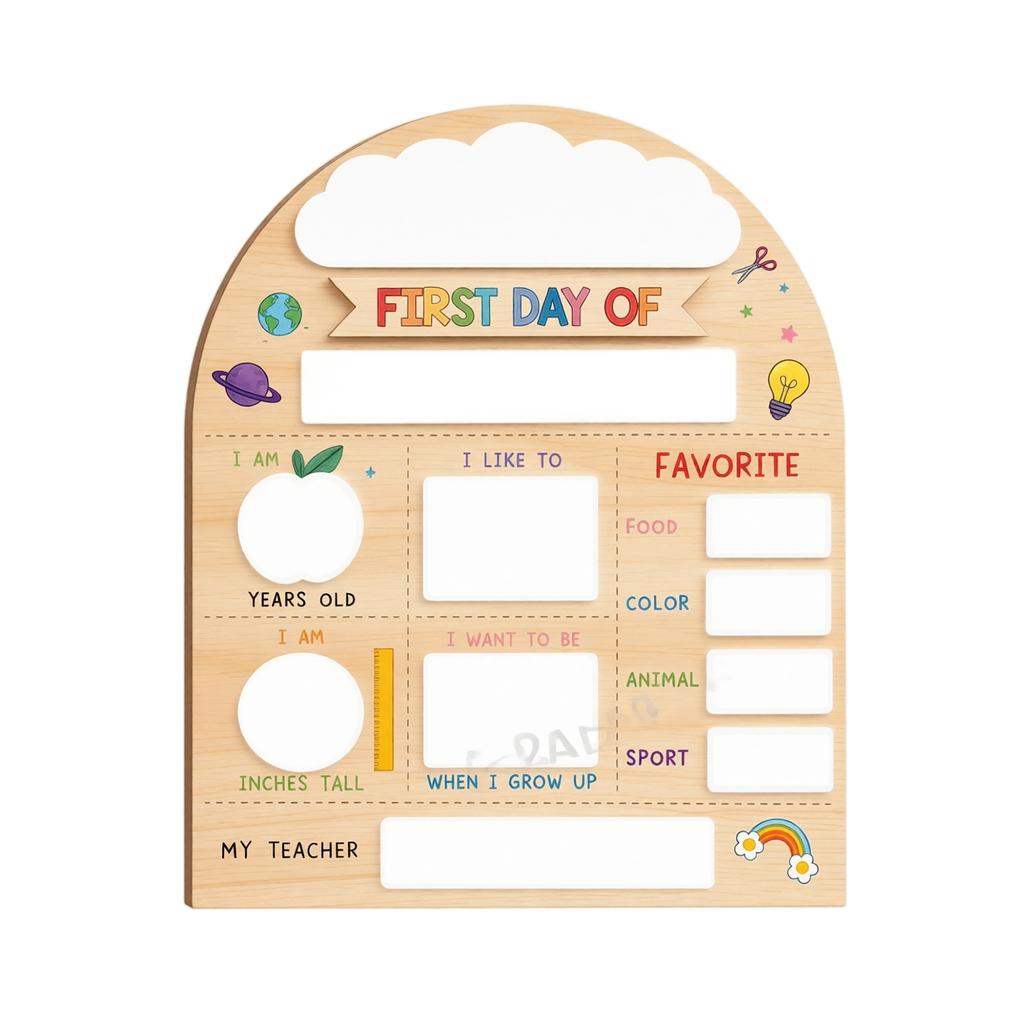 DIY School Day and Graduation Day Commemorative Plaque Sign