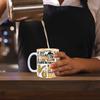 Dad Coffee Mug 3D Ceramic Fathers Day Coffee Mug Desk Decor For Tea Whiskey Beer Stand Family Camping Picnic Party Game