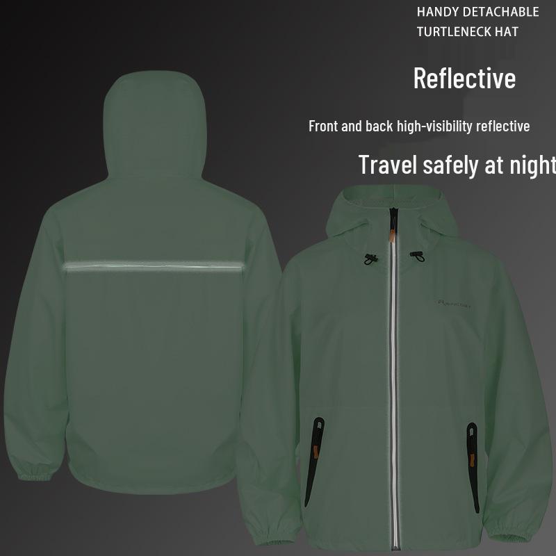 Unisex Lichtgewicht Regenjas & Broek Set, Anti-Stortbui, Waterdicht, Ideaal voor Fietsen, Voedselbezorging & Elektrisch Motorrijden.