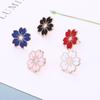 Z145 Japanese Style Flower Collar Pin - College Girl Uniform Brooch