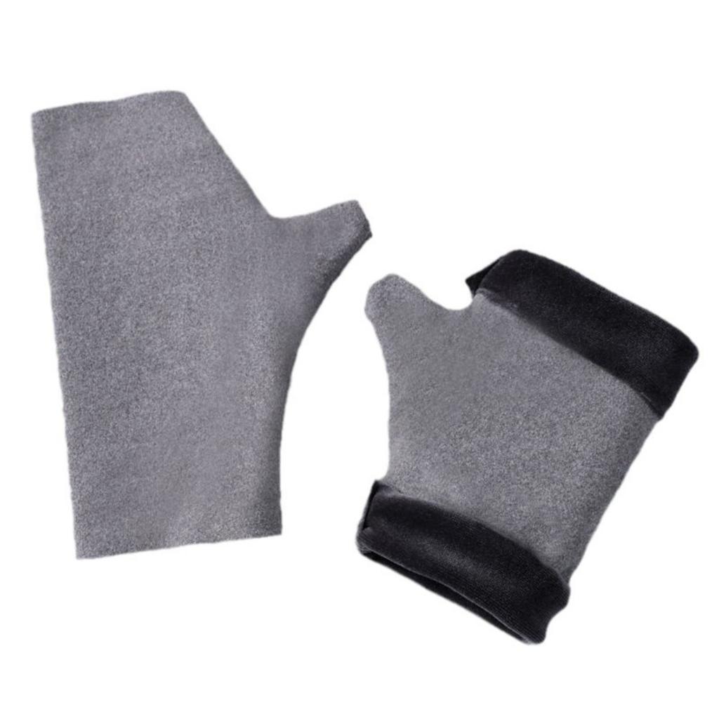 De Rong, Half Fingered Gloves, Warm, Student, Writing, Touchscreen, Gloves, Self Heating, Office, Typing, Fingerless Gloves