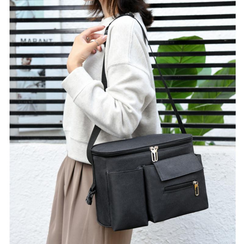 Práce Kancelář Piknik Izolovaná taška na oběd Chladicí taška na oběd Nepropustný obědový box s nastavitelným ramenním popruhem Tašky na oběd pro ženy