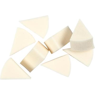 Triangular Sponges - Unknown Brand - 25 X 40 Mm - White - 8 Pcs
