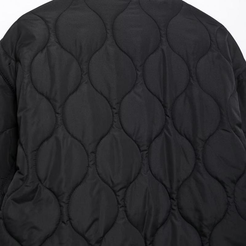 Autumn Women's Fashion Jacket with Bow Decoration - Cotton-Padded, European and American Style