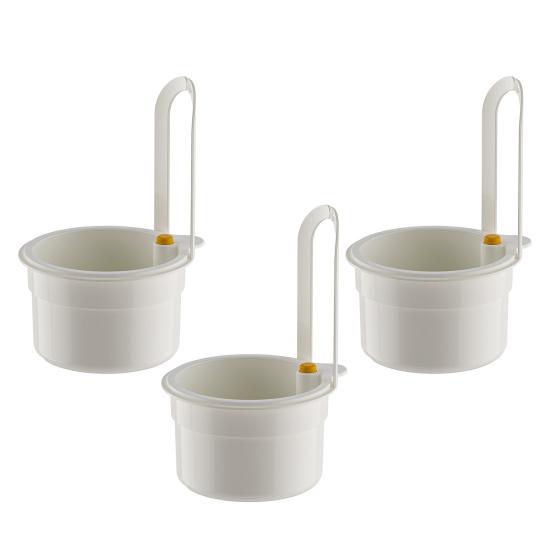 3Pcs Faucet Hanging Strainer Sink Drain Baskets Large Capacity Detachable Easy to Install Sink Strainer Colander Basket