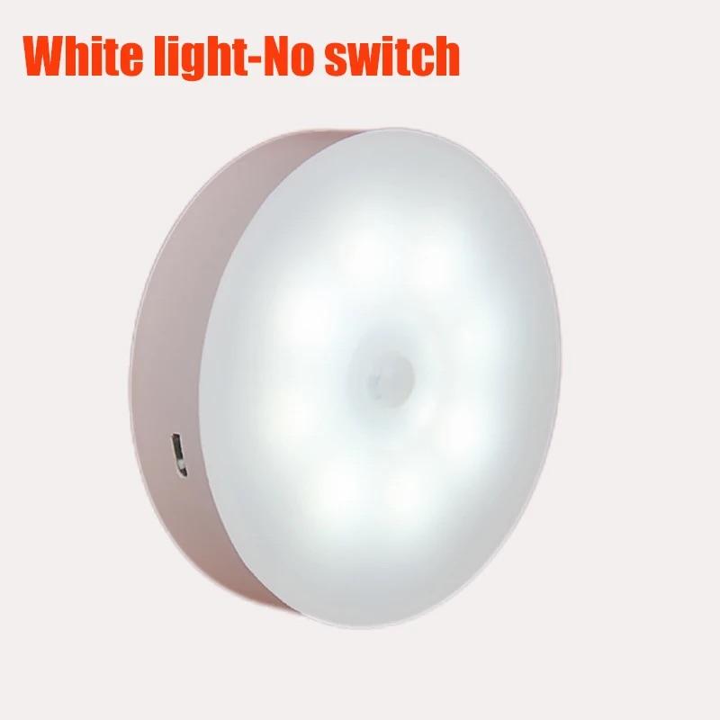 PIR Motion Sensor 8 LED Night Light USB Rechargeable Night Lamp For Kitchen Cabinet Wardrobe Lamp Staircase Closet Light