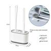 Toilet Brush Mounted No Punching Wall Multi-functional Silicone Tools with Bracket Home Bathroom Accessories Sets