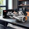 Mould King 10248 V8 Engine Building Blocks – Realistic Twin-Turbo V8 Car Engine Model Kit (3,192 Pieces) Static Display Model for Kids and Teens