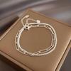 New Fashion  Colour Double Layer Bracelet Sparkling  Exquisite Simple Women Bracelet Fine Jewelry Accessories