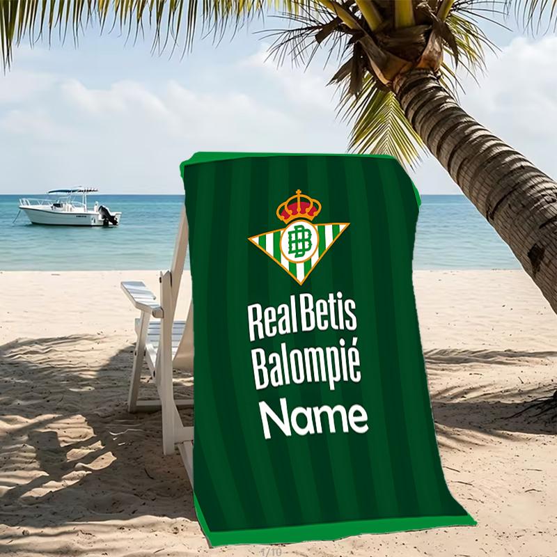 Customizable Personalized Beach Towels Real Betis Balompié Themed designs.Suitable for the Beach, Yoga, Sports;ideal As Beach Accessories