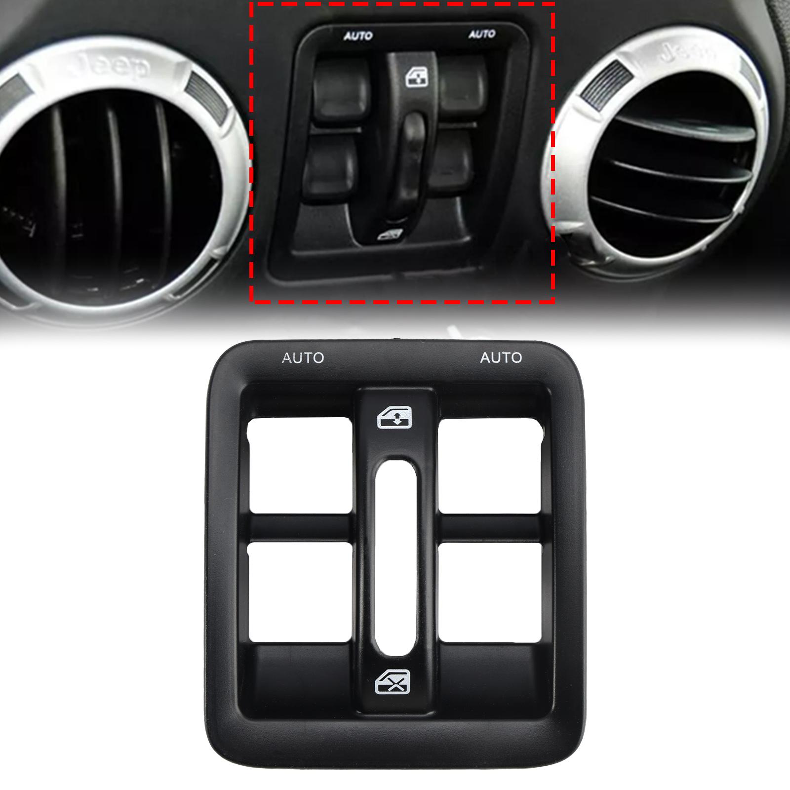 

Dashboard Panel Power Window Switch Bezel 1RP75DX9AC for Jeep Wrangler 2011-2018