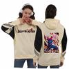 Jujutsu Kaisen Unisex Autumn-Winter Color Block Fleece Hoodie