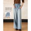 Demanar Cloud Oxygen Cotton Blend Petite Wide Leg Jeans
