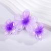 1Pcs Frangipani Flower Shaped Hair Clip Colorful Shark Clip Hairpin Headwear Vintage Headdress Hair Accessories For Women