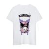 MINISO Kuromi T Shirt Women Couple Combination Clothes Short Sleeve Collar Fashion Man Cotton