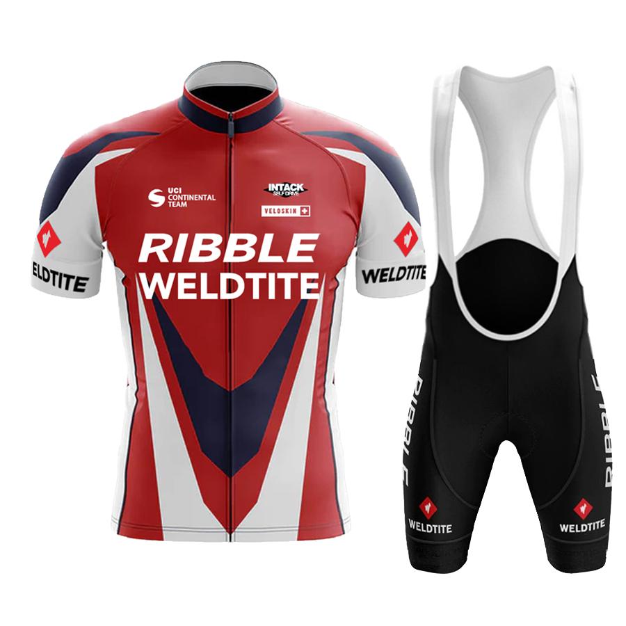 Cycling Jersey 2026 Team RIBBLE Men Cycling Set Racing Bicycle Clothing Suit Breathable Mountain Bike Clothes Sportwears