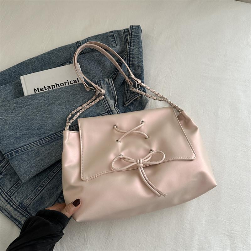 Stylish Korean Minimalist Solid Color Handbag For Women Casual Spring And Summer 2024