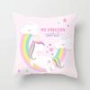 Home Decor Unicorn Themed Cute Patterns for Cozy Decor Pattern Cushion Cover Suitable for Sofa Bedroom Car Pillow Cover