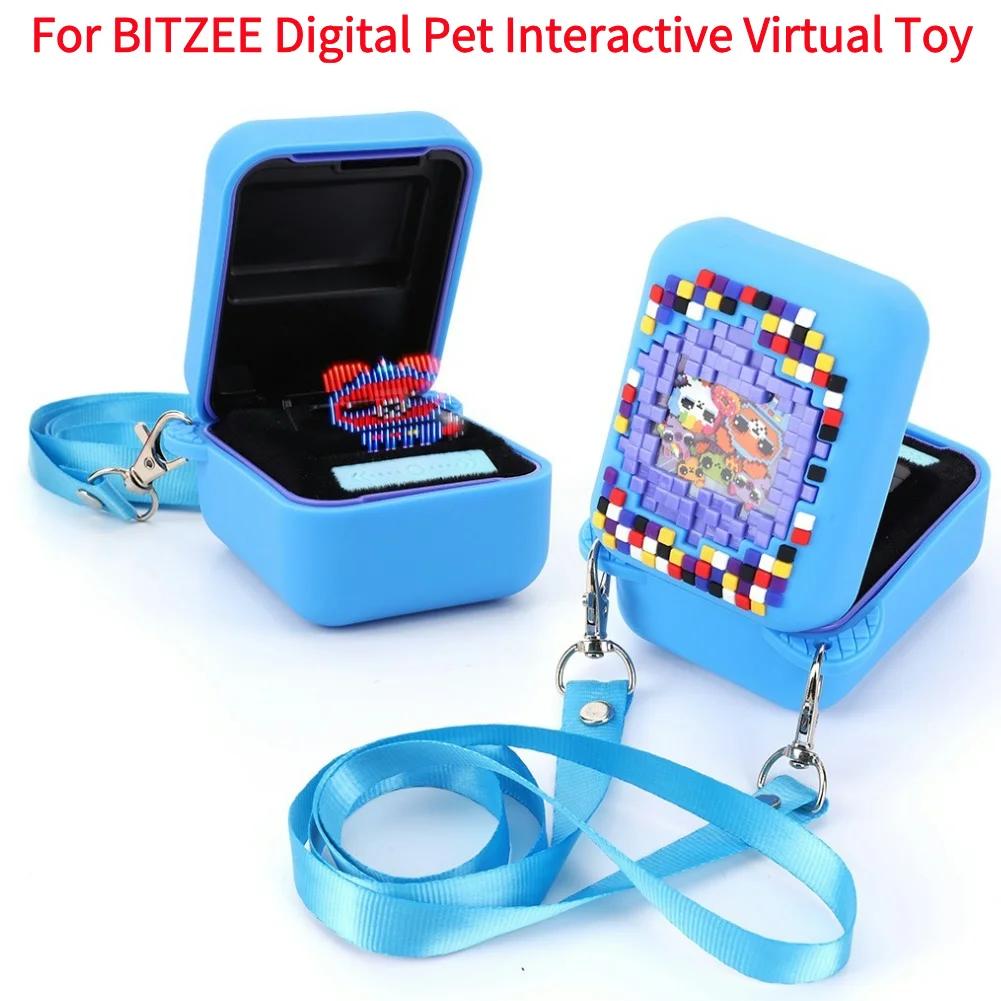 

For Bitzee Digital Pet Protective Case Cover With Long Lanyard Silicone Protective Cover For Bitzee Magicals Interactive Toy