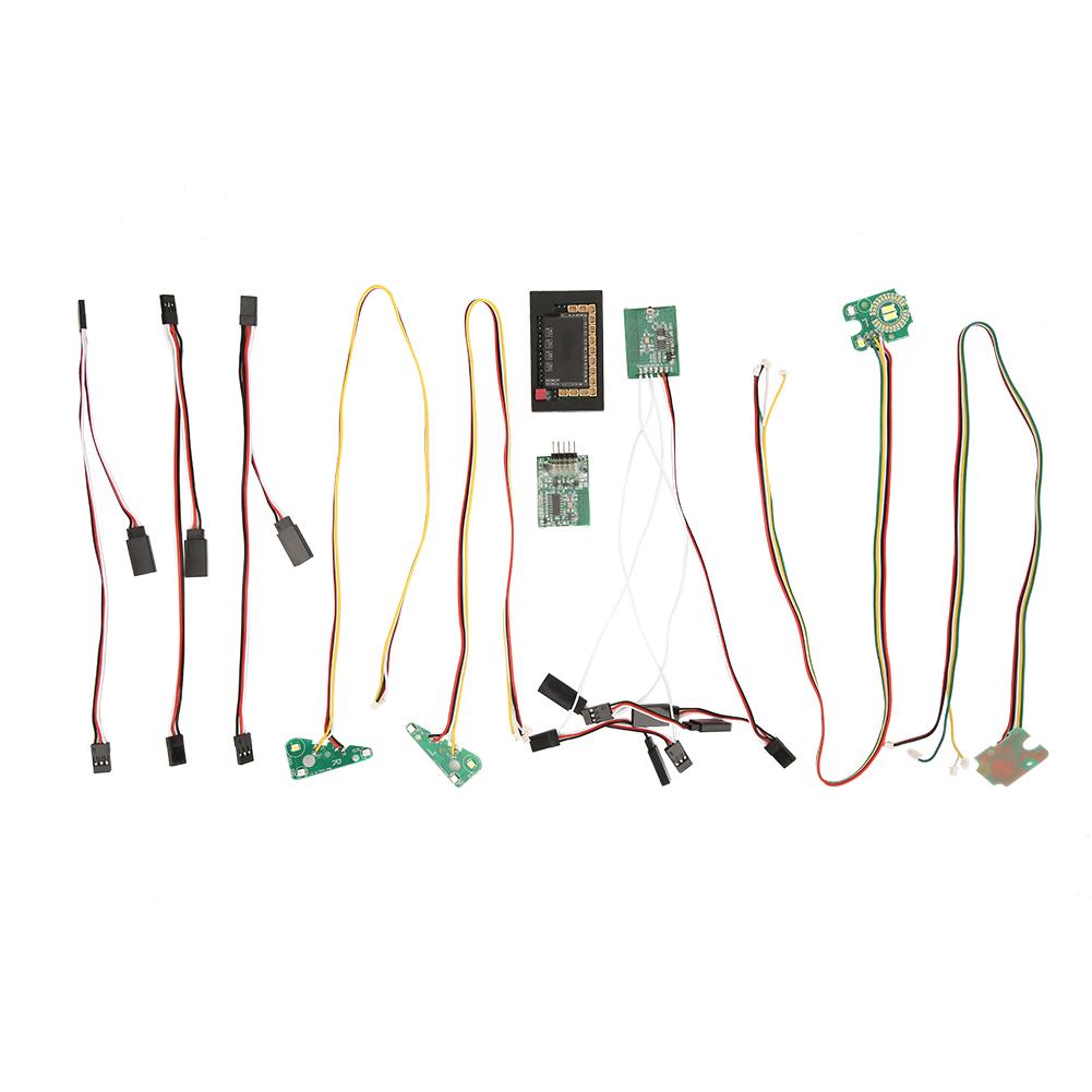 

RC Car Front Rear LED Lights Group Wireless Signal Set Fit for TRX4 RC Car Model